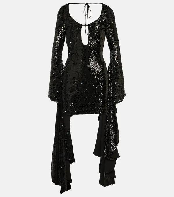 Mini Glimmer Dress Black