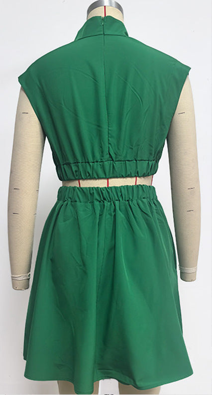 Mini Glorina Dress Dark Green
