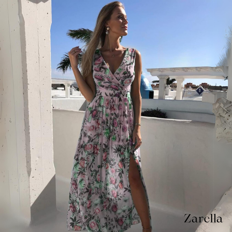Rebeca Aesthetic Women's Summer Maxi Dress with Print Boutique Edit