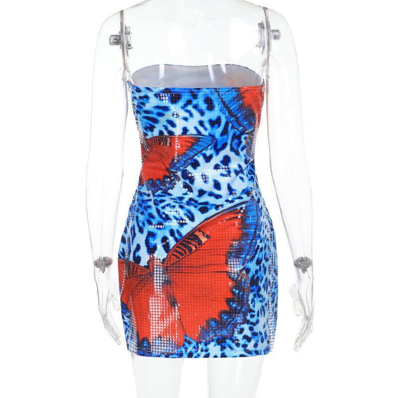 Mini Carlini Dress Blue