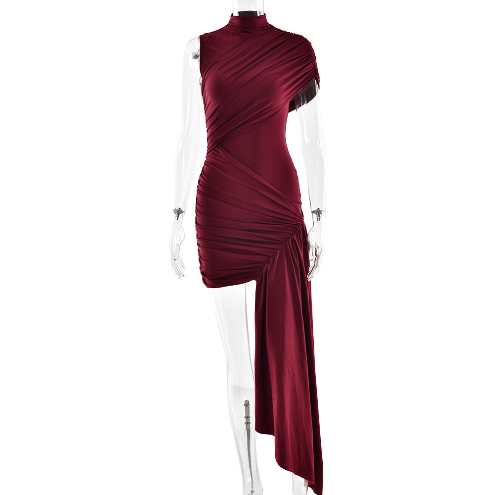 Mini Gema Dress Maroon