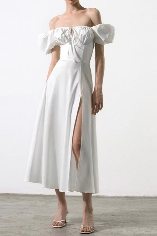 Tie Strap Edition Split Hem Maxi Dress