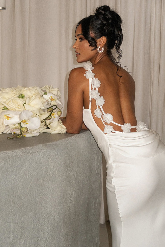 Satin Cami Backless Chic Slim Fit Prom Dress
