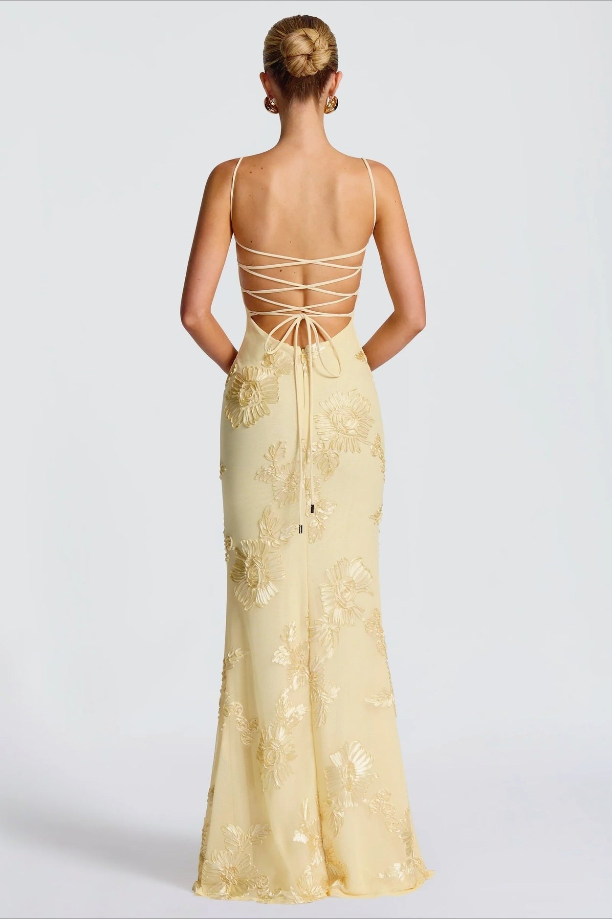 Graceful Strapless Slip Maxi Floral Dress