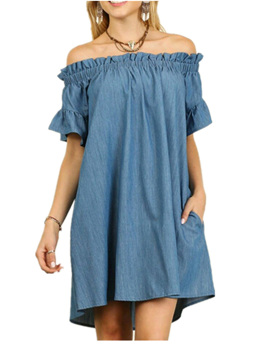 Cotton Booth Pocketed Puff Sleeve Dress