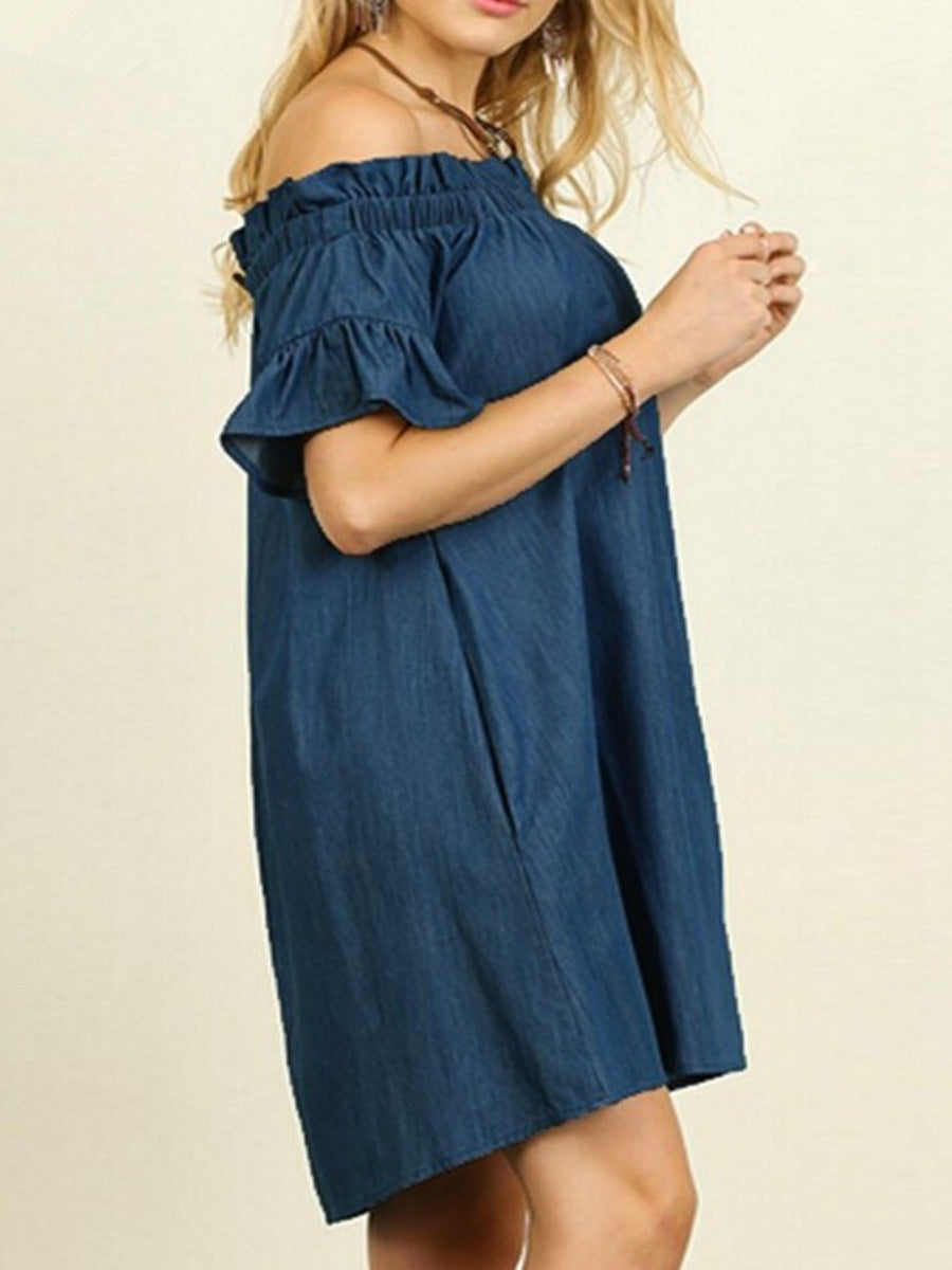 Cotton Booth Pocketed Puff Sleeve Dress