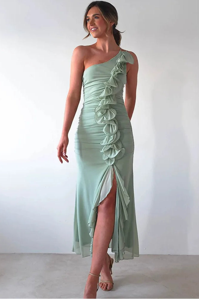 Patchwork Flower Backless Midi Dress