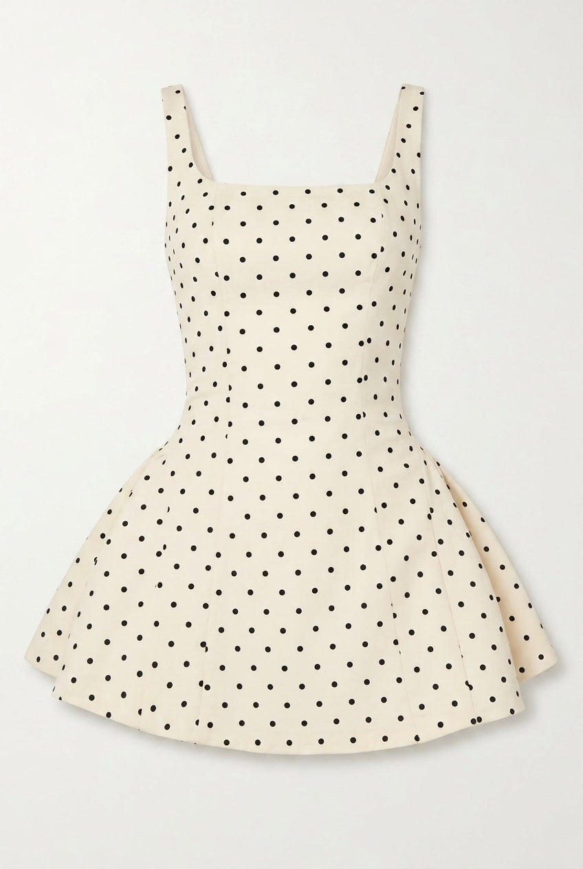 Dot Polka Square Neck Cami Mini Dress