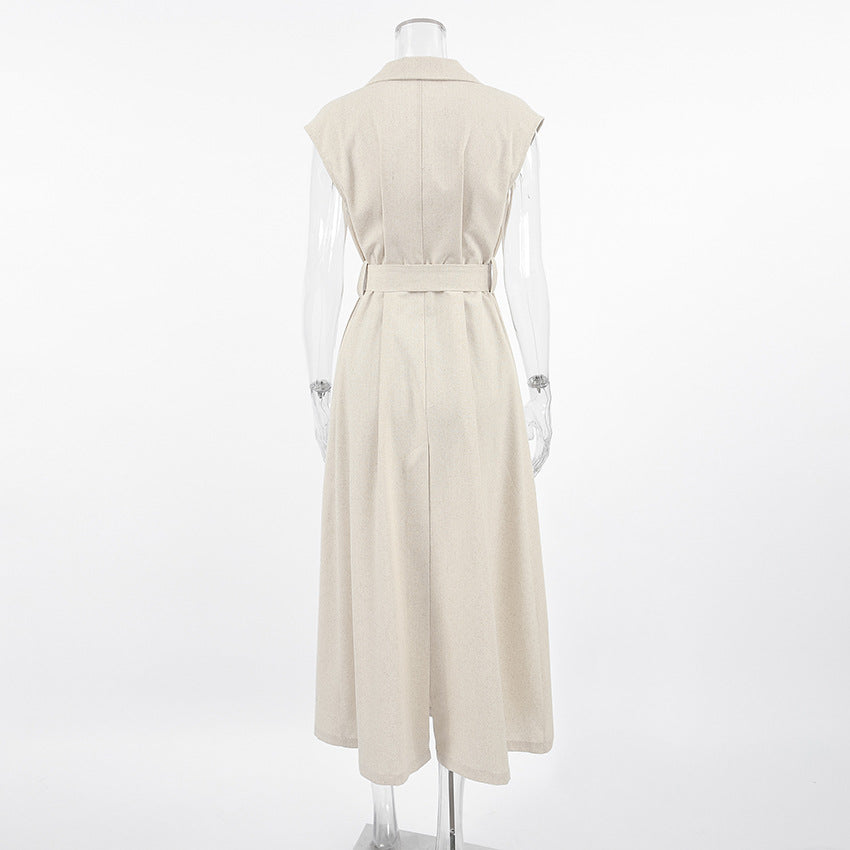 Midi Rustin Dress Khaki