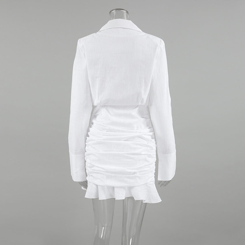 Babe Greece Mini Dress White