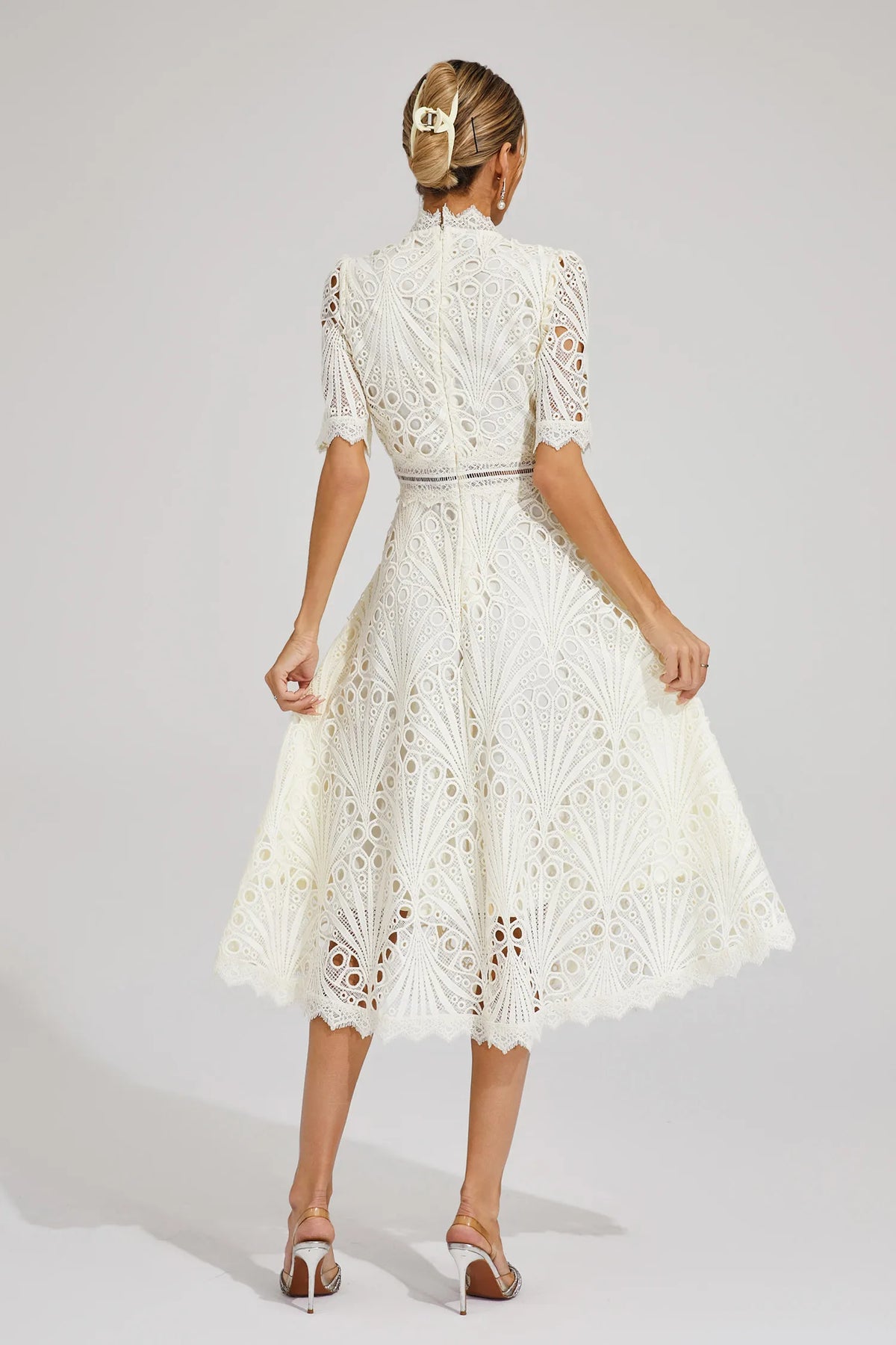 | Hallie Lace Midi Dress