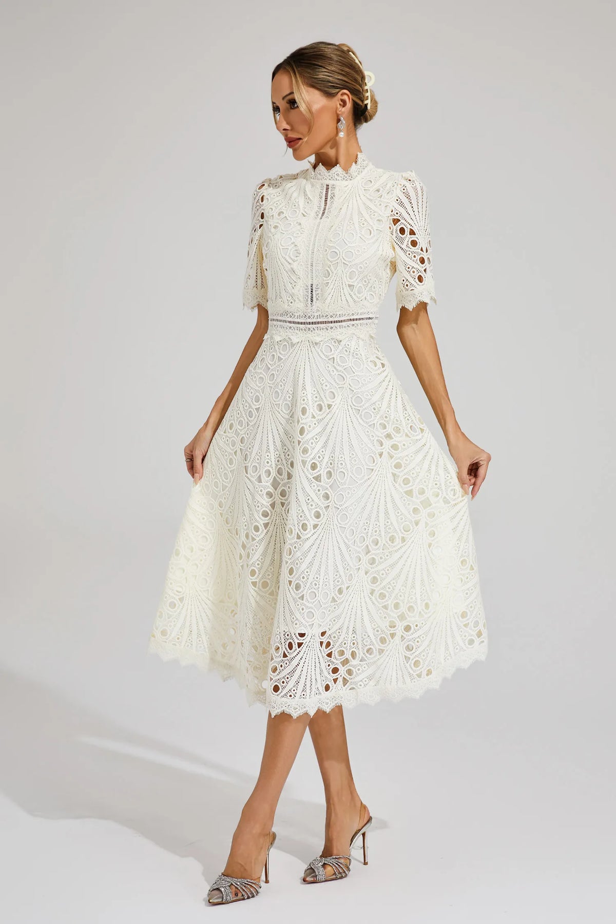| Hallie Lace Midi Dress