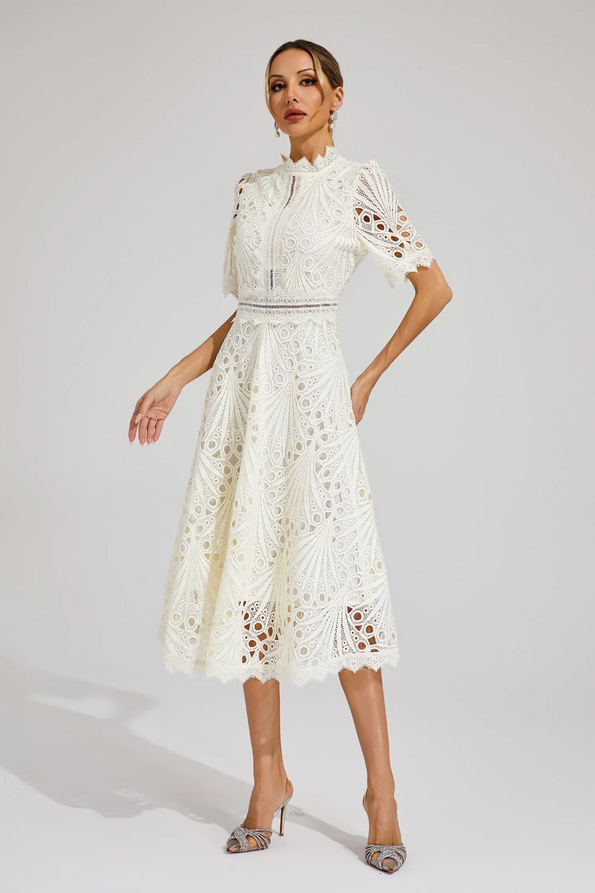 | Hallie Lace Midi Dress
