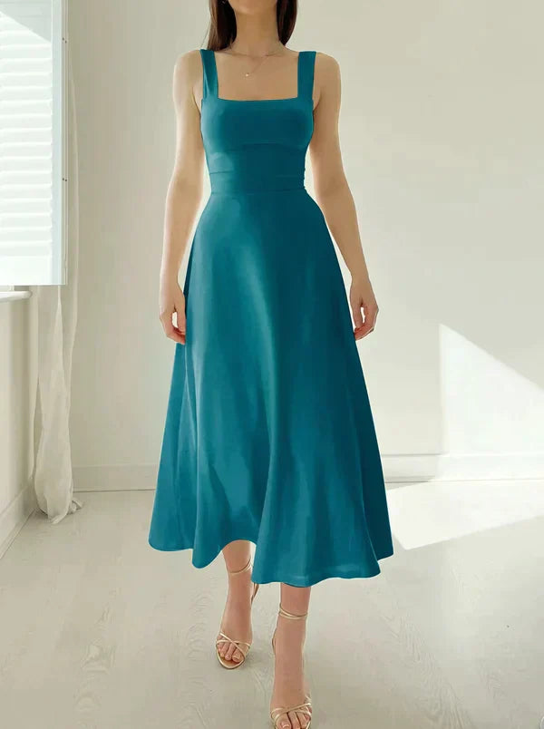 Graciela Minimalist Modern Midi Dress Designer Edit