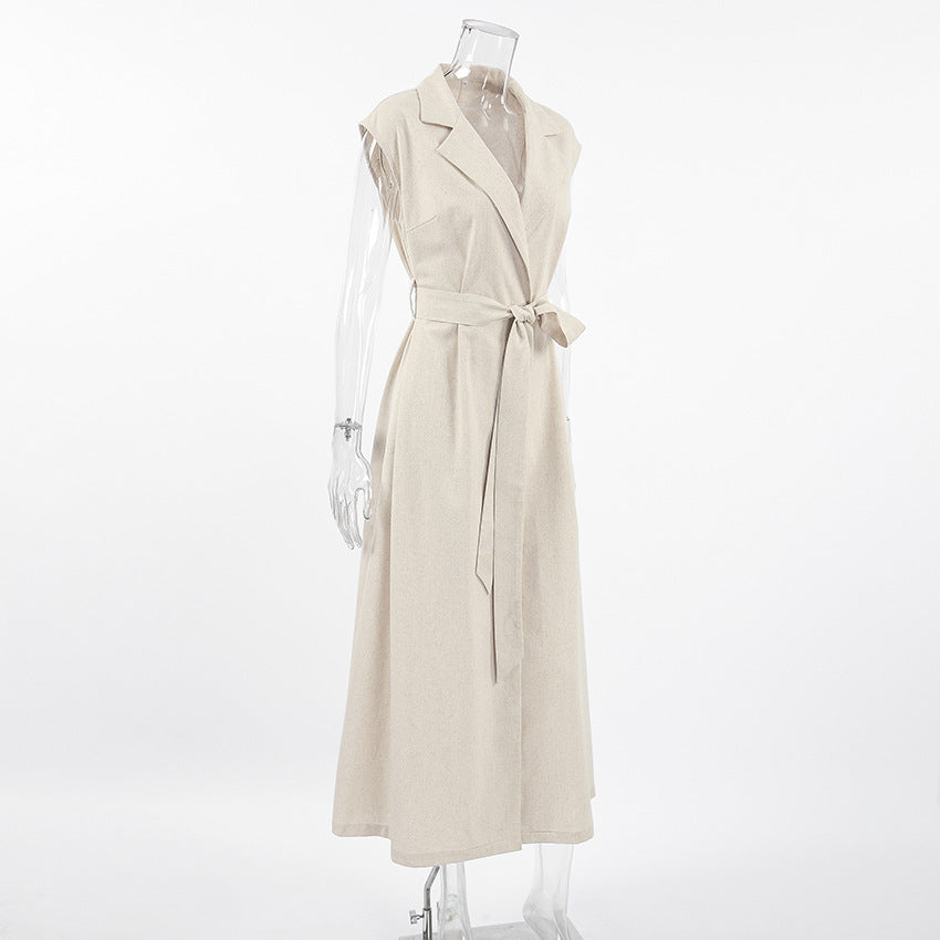 Midi Rustin Dress Khaki