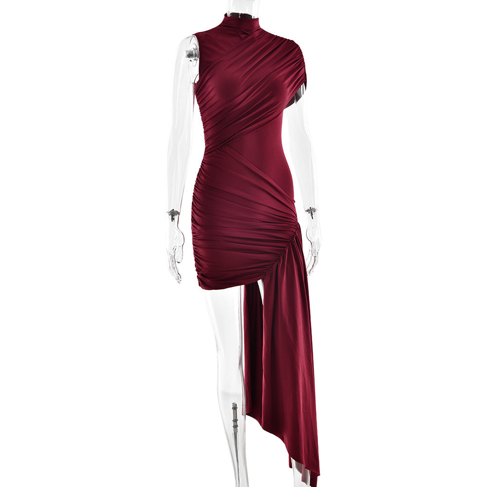 Mini Gema Dress Maroon