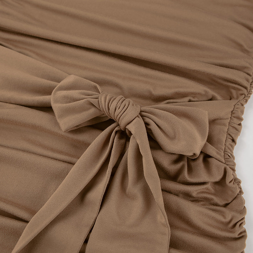 Mousse Mocha Mini Dress Brown