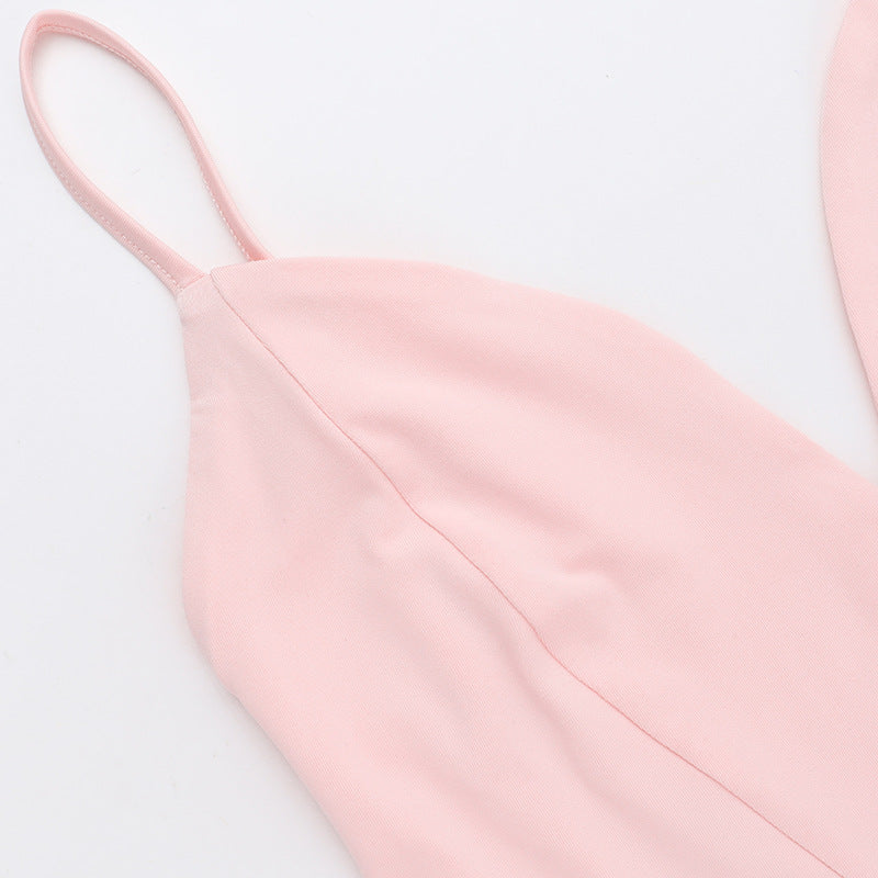 Side Sunny Mini Dress Pink