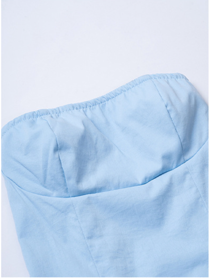 Mini Bucco Dress Light blue