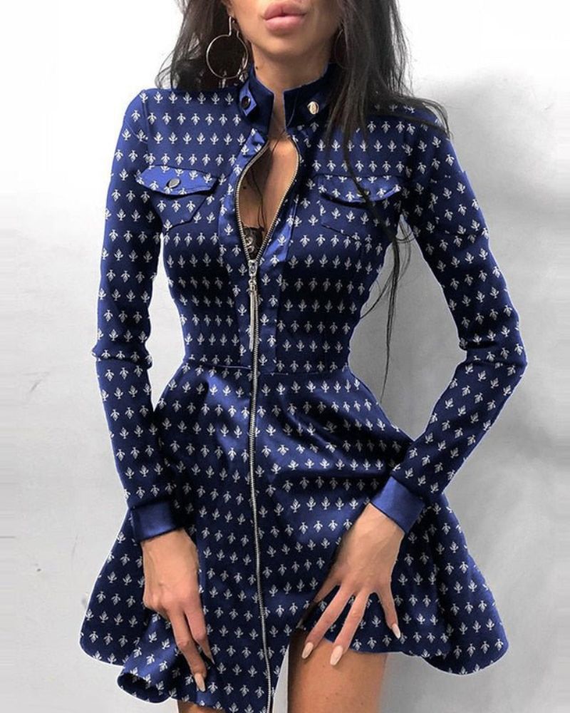 Exclusive Mariana Leather Mini Dress with Zip Fastening Designer Edit