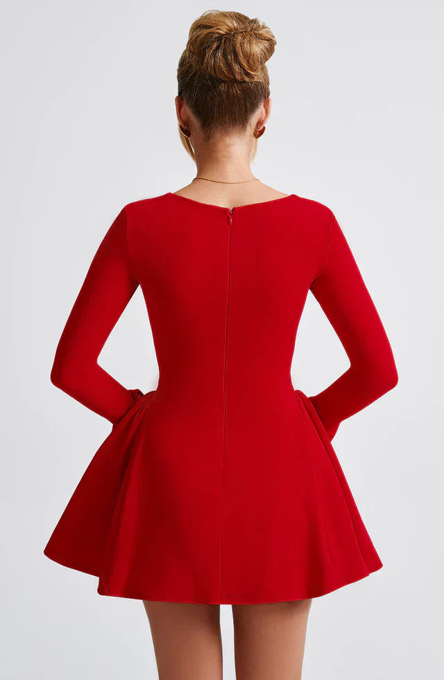 Nella Sophisticated Long Sleeve Mini Dress