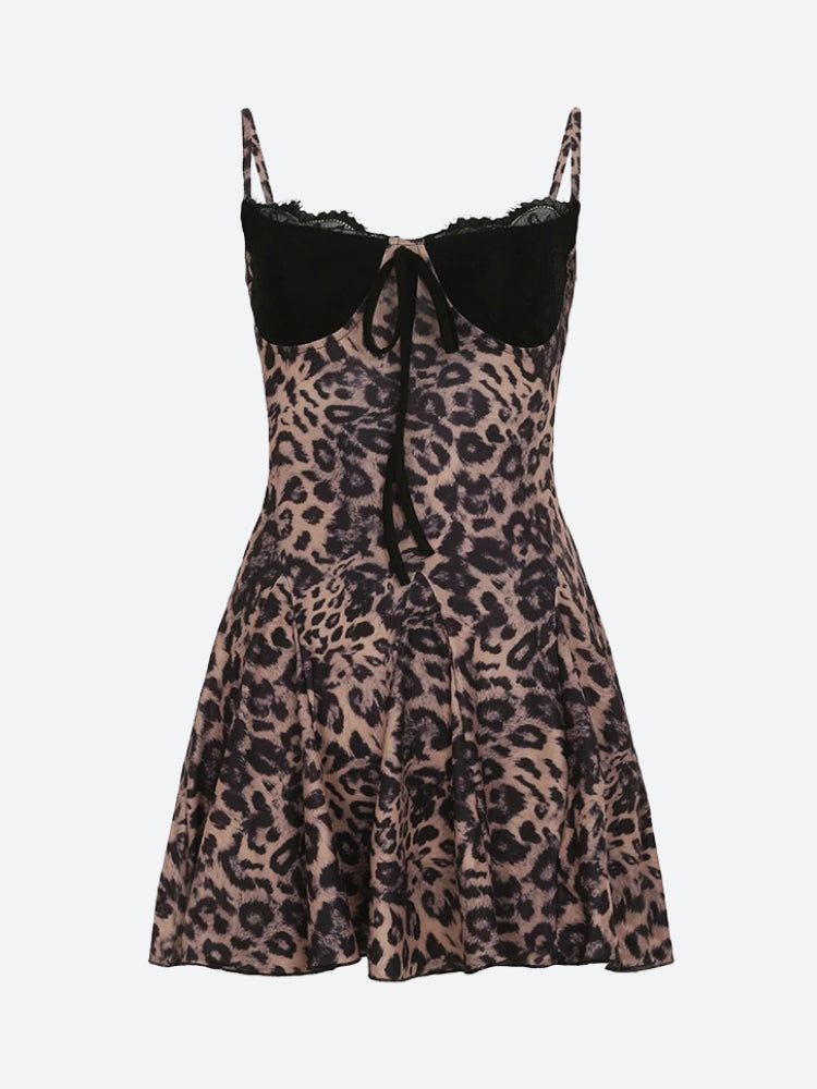 Leopard Baddie Mini Dress