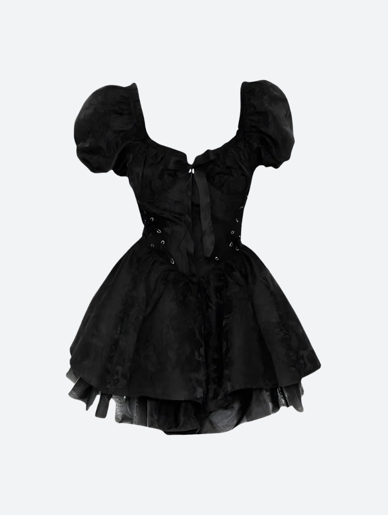 Princess Black Mini Dress