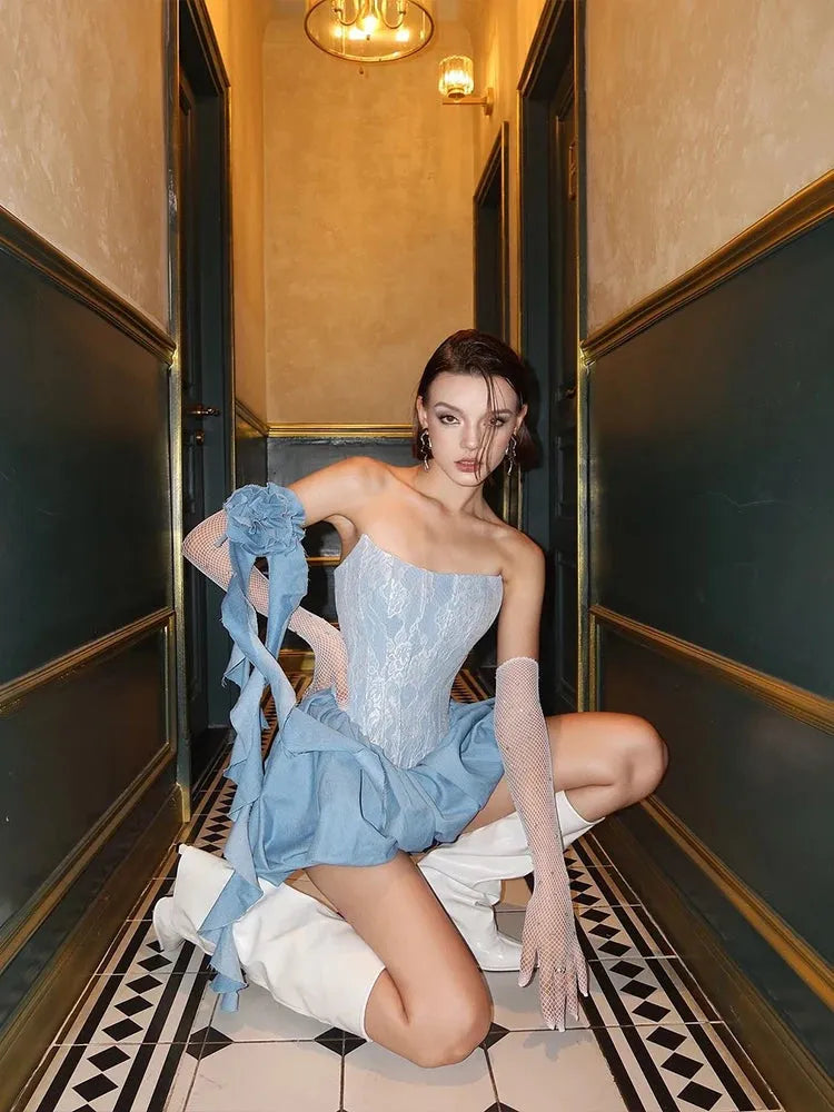 Corset Bubble Mini Dress