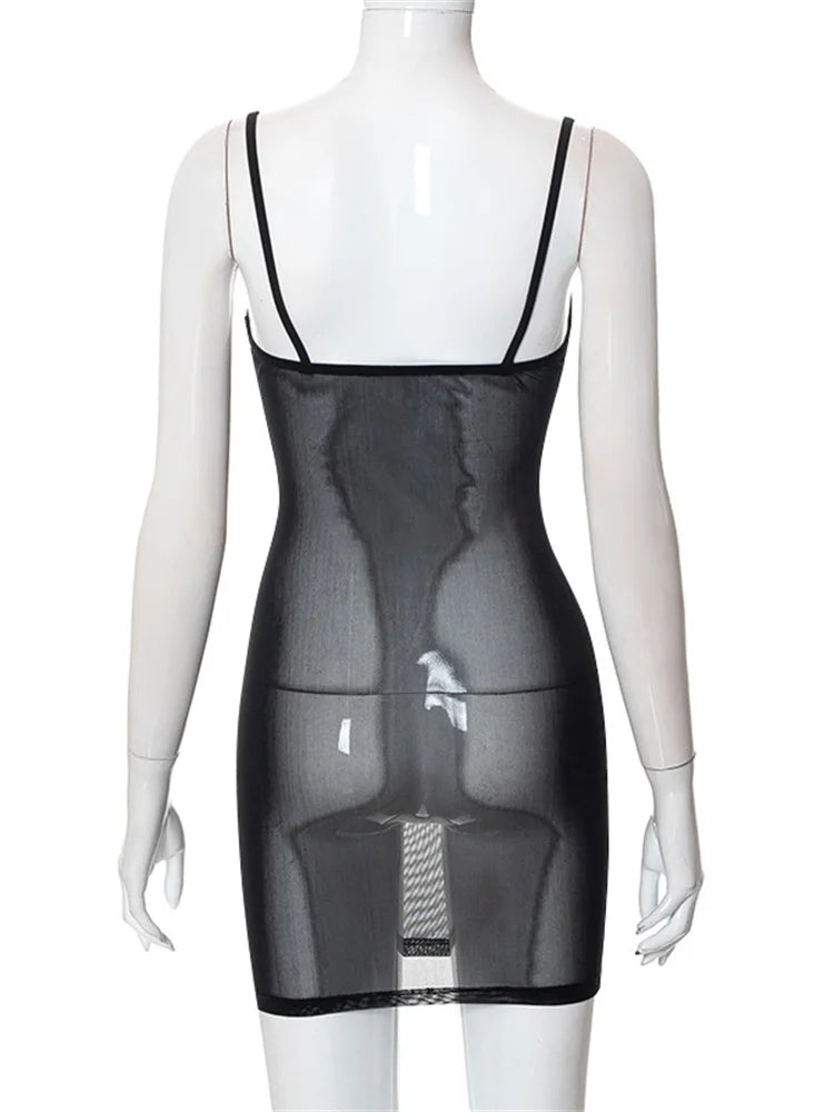 See Mesh Through Summer Mini Dresses
