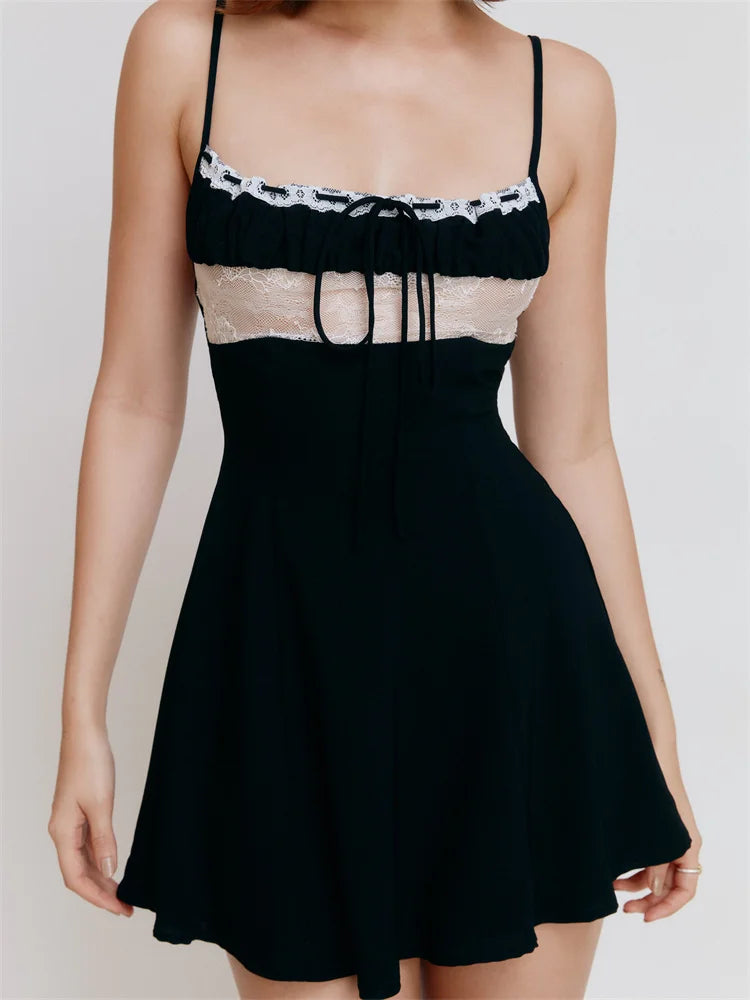 Fairy Sophisticated Square Neck Bandage Mini Dresses