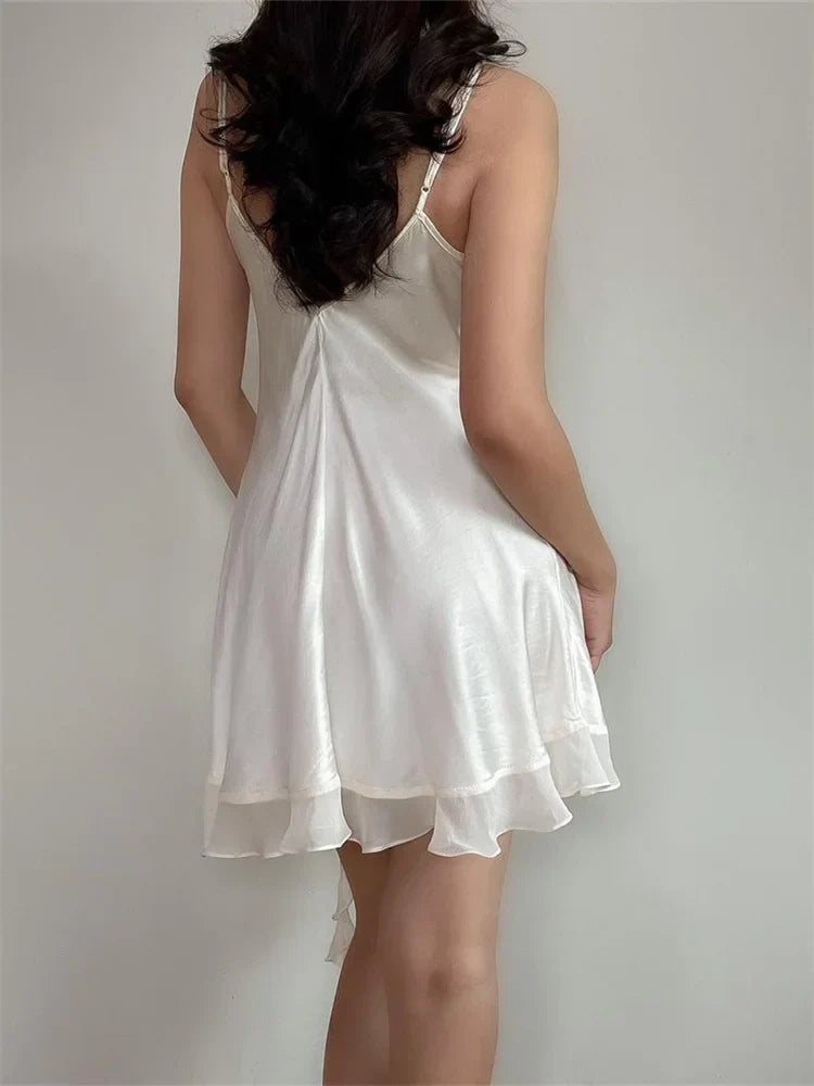 3D Summer Flower Tassels Sleeveless Mini Dresses