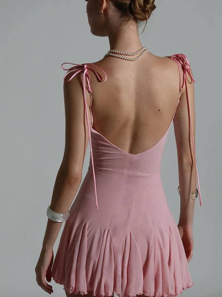 Backless Coquette Mini Dress