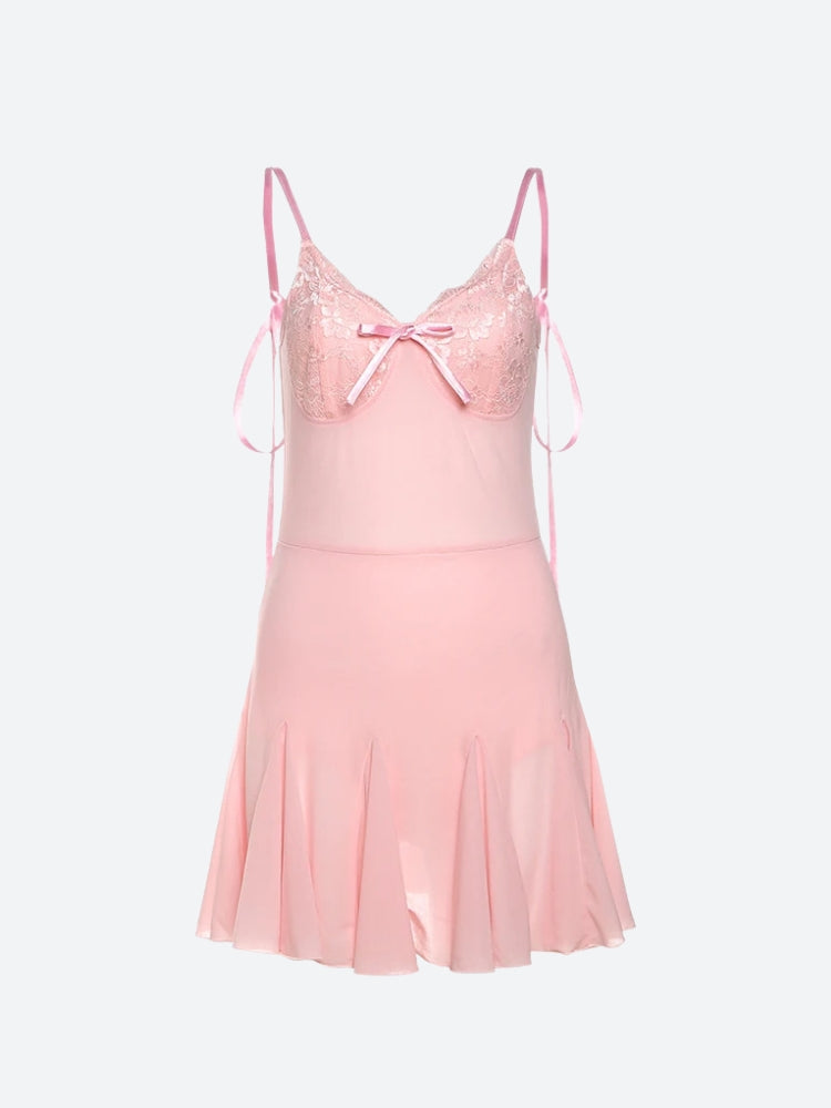 Backless Coquette Mini Dress