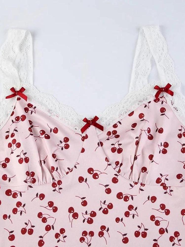 Cherry Coquette Mini Dress