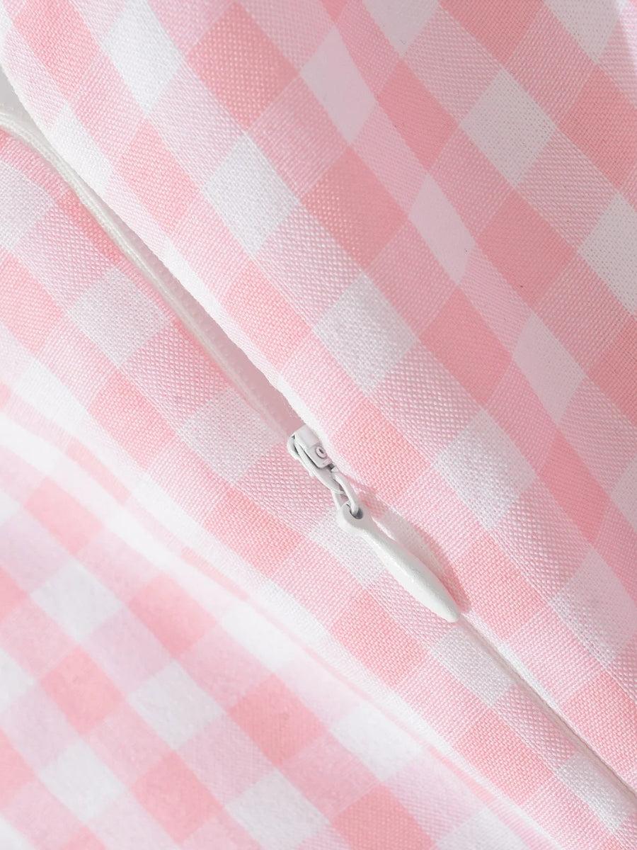 Gingham Coquette Mini Dress