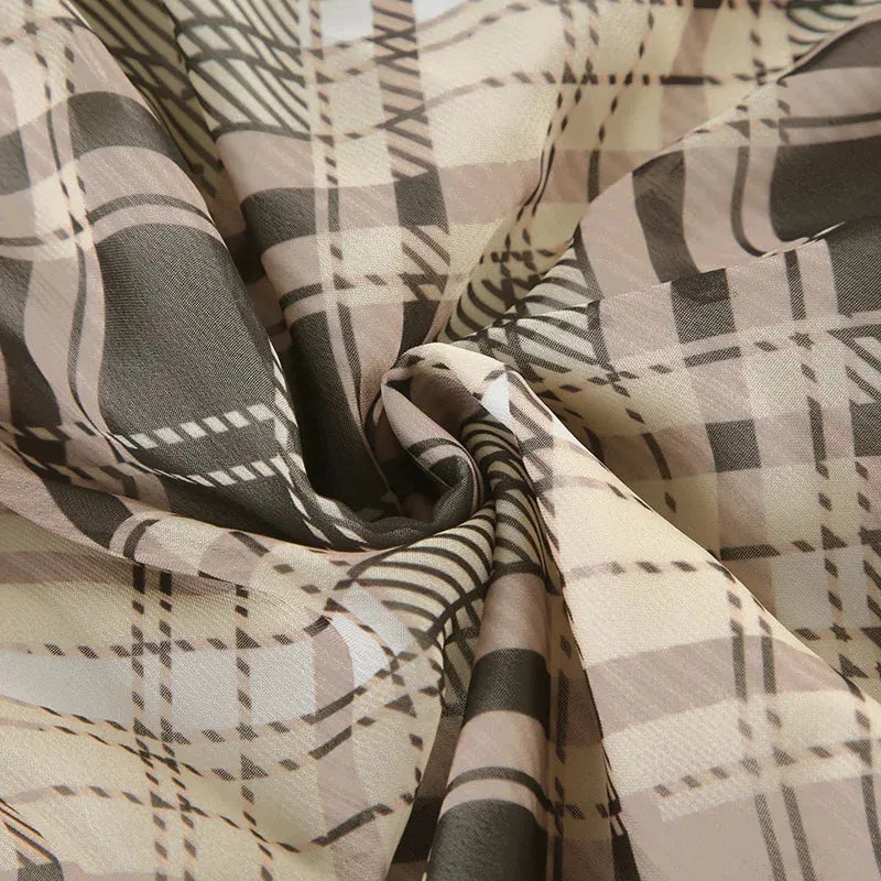 Plaid Coquette Mini Dress