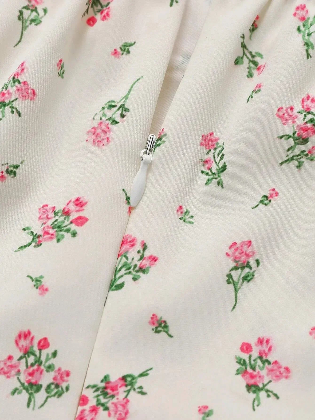 Cottagecore Botanical Ruched Mini Dress