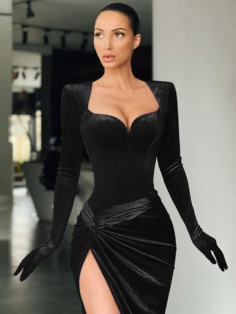 Kissnovaa - Refined Gown Long Dress Evening Club Outfit