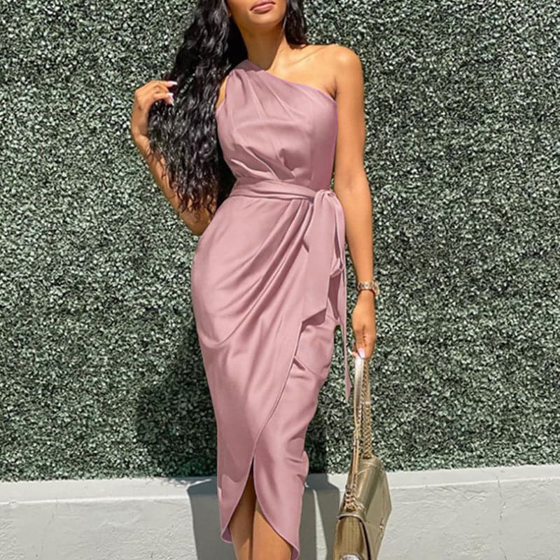 Woman Dresses Summer OnePiece Irregular Dress