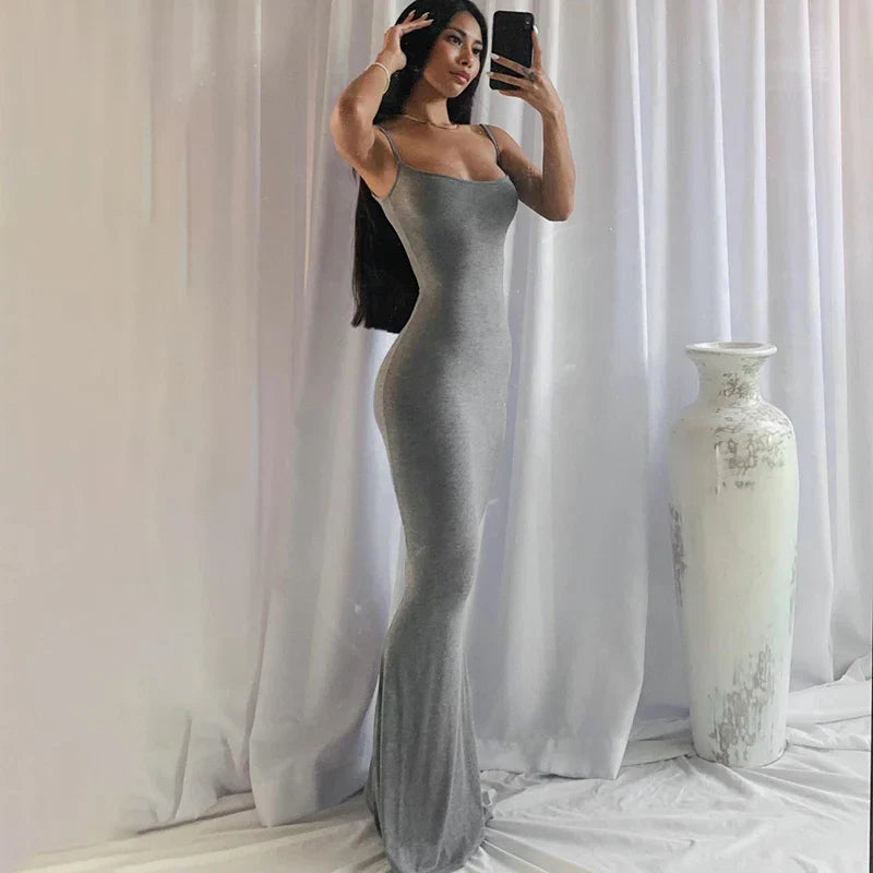Sophisticated Bodycon Maxi Sleeveless Backless Party Club Sun Birthday Midi Dresses