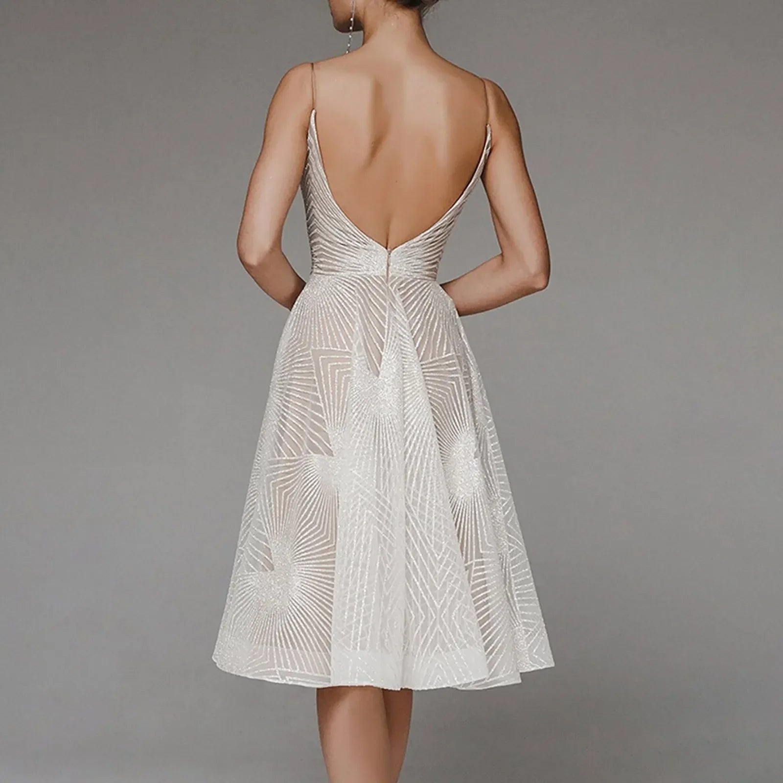 Sophisticated Luxury Long Formal Party Midi Dress
