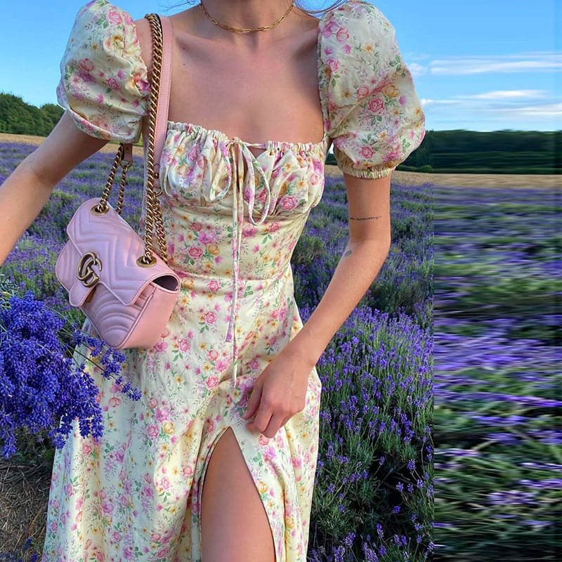 Refined Summer Dress Women Casual Print Long Dress