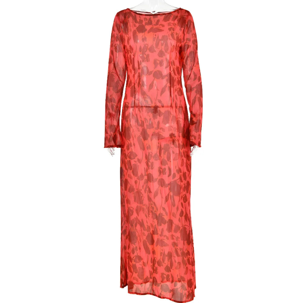 2024 Timeless Zebra Print Long Sleeve Party Maxi Dress