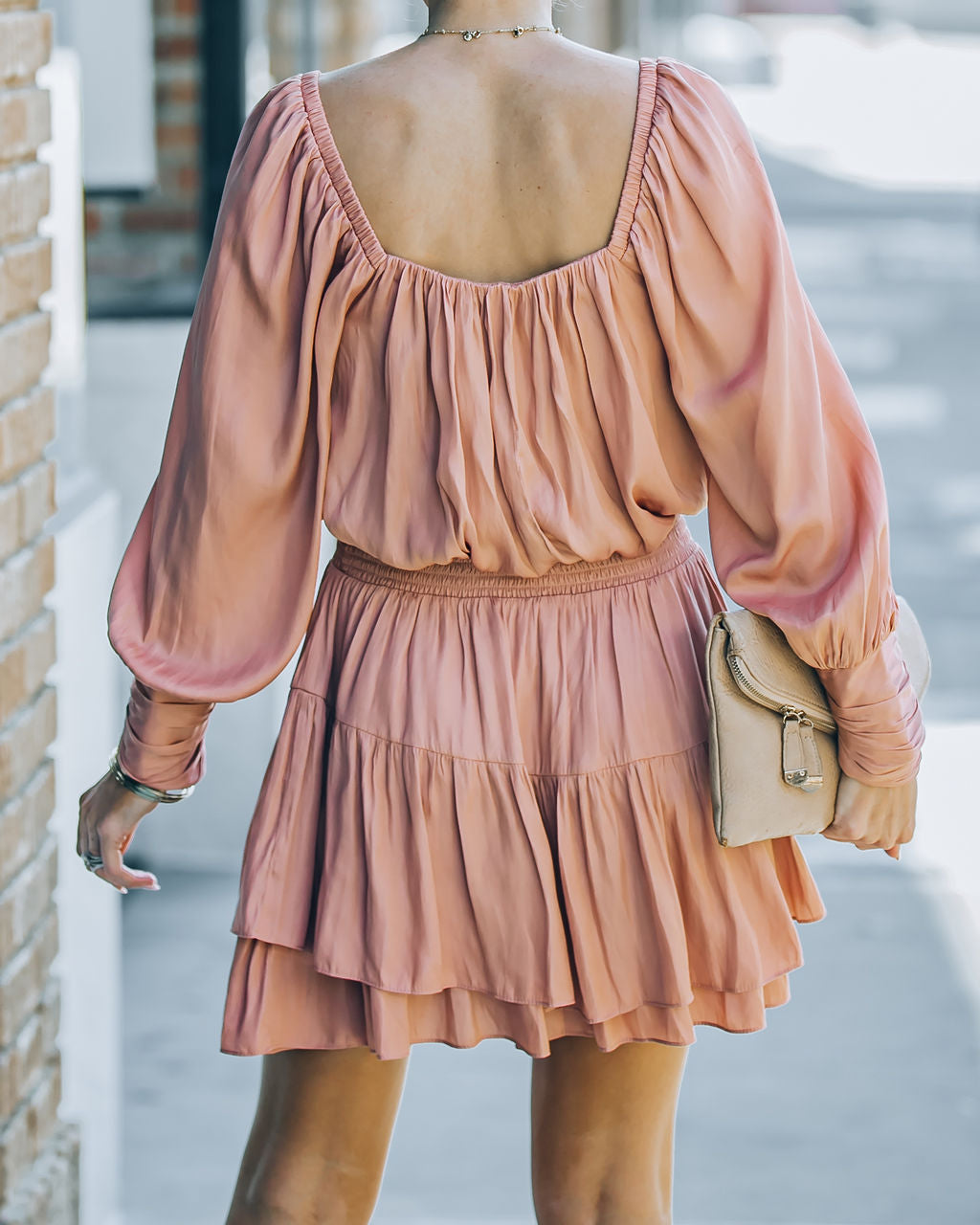 Smocked Ayla Ruffle Mini Dress Rosette FINAL