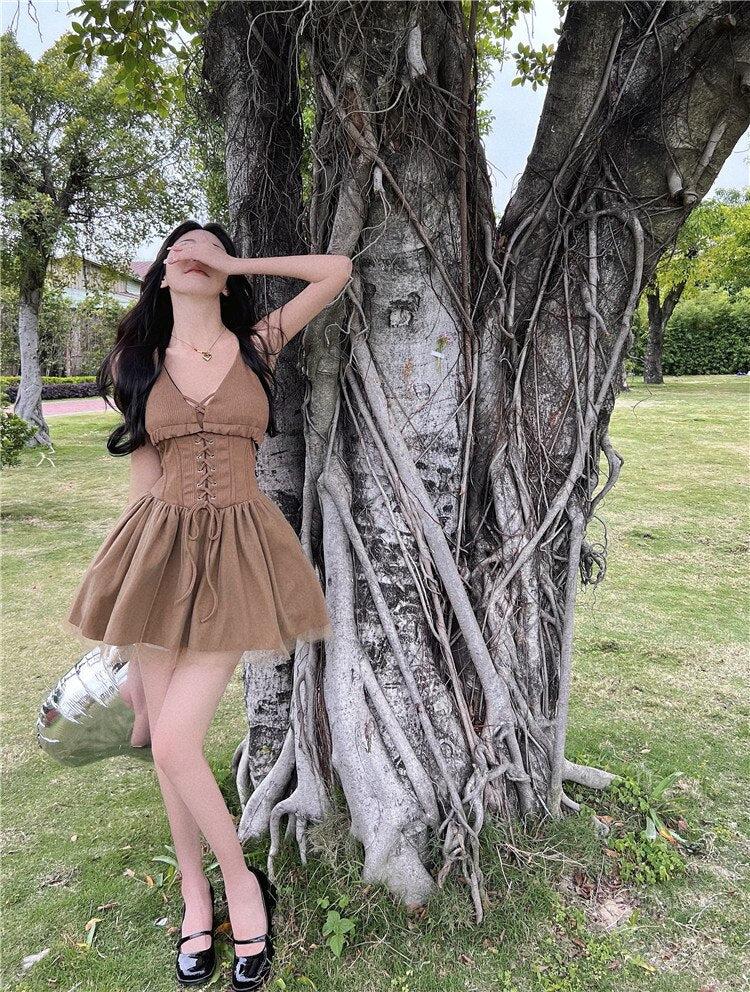Grunge Fairy Corset Mini Dress