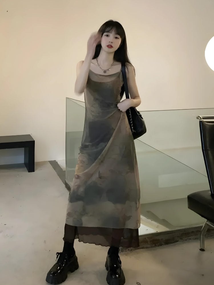 Grunge Fairy Forest Midi Dress