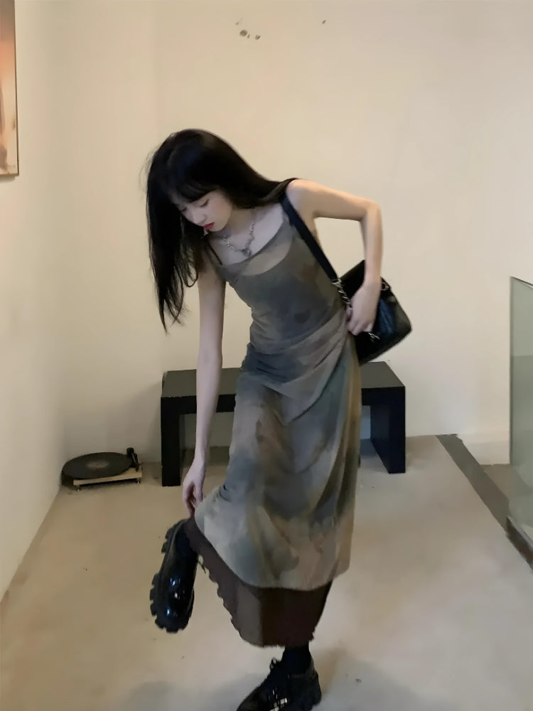 Grunge Fairy Forest Midi Dress