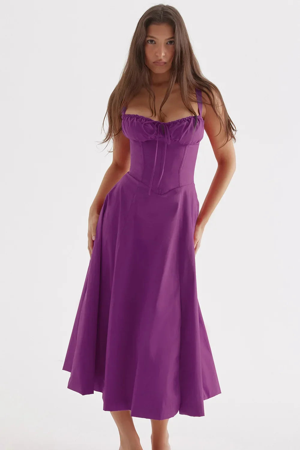 2024 Boutique Temperament Sleeveless Maxi Casual Summer Floral Dress