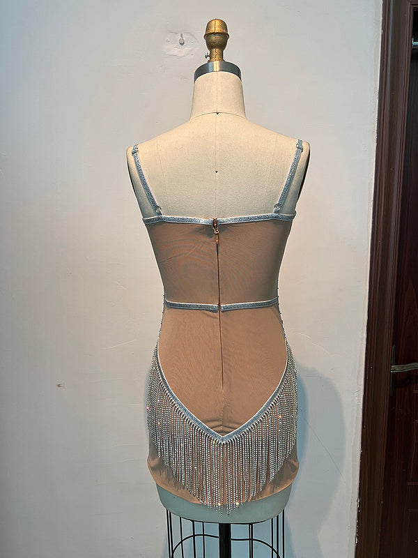 Rhinestone Frances Chain Party Dress