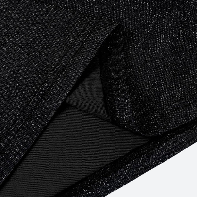 Backless Glitter Mini Dress